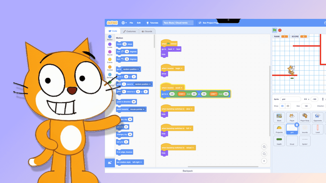 Was ist Scratch? Was für Projekte kann mein Kind mit Scratch programmieren? Blog Kids.Code